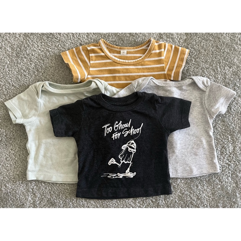 Lot of four 3-6m Tshirts